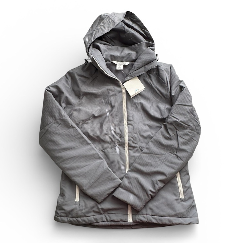 Tri-Mountain Heavyweight Jacket Women’s Medium Gray Removable Hood NWT